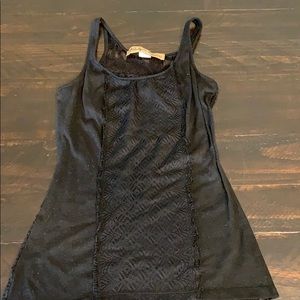 Black lace tank